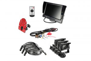 Kit caméra de recul agricole 9" NI-340 avec 3 caméras (4 entrées)