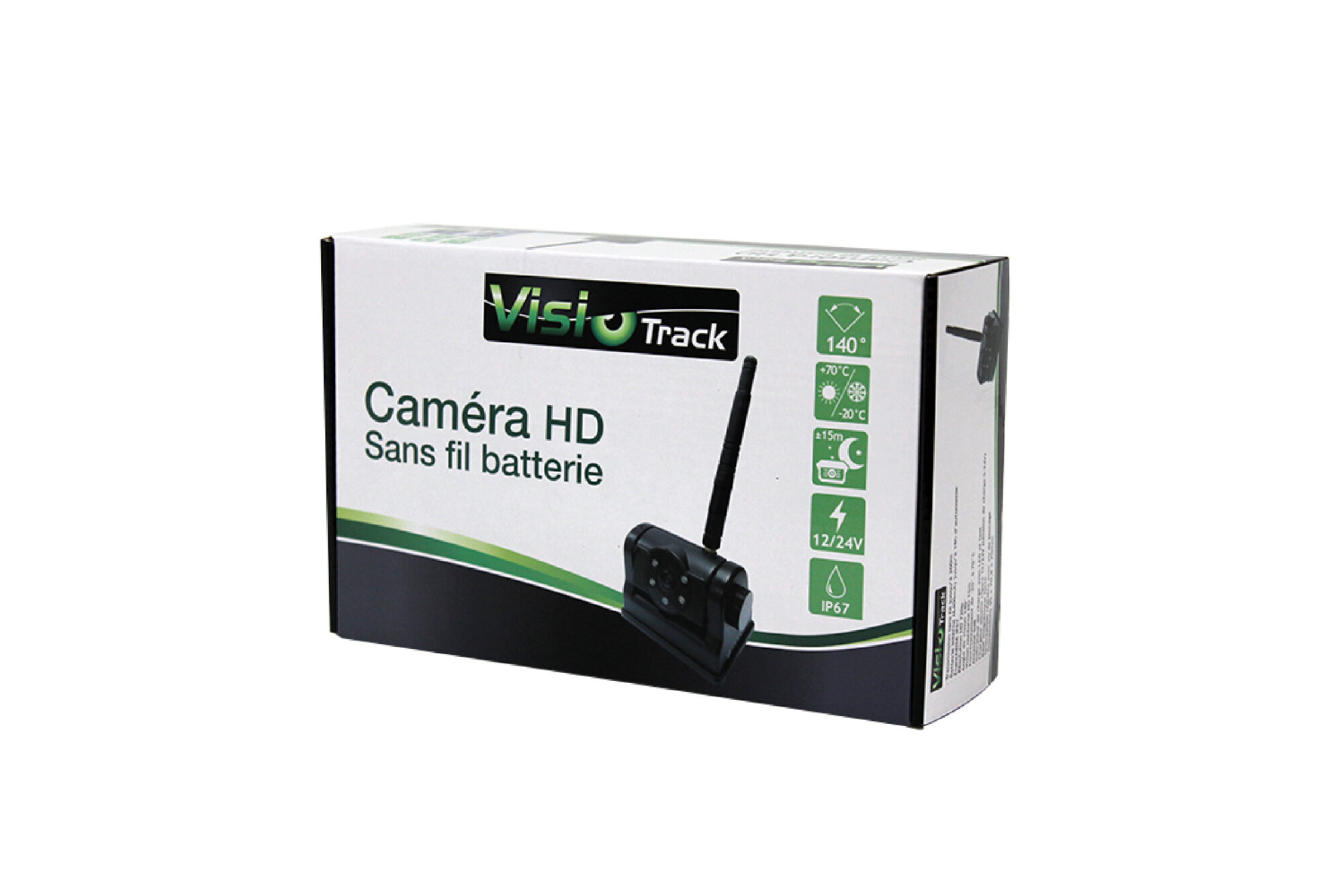 Kit de rétrovision sans fil Haute définition avec 1 écran 7 pouces et 1  caméra - 4 entrées vidéo - Class Design